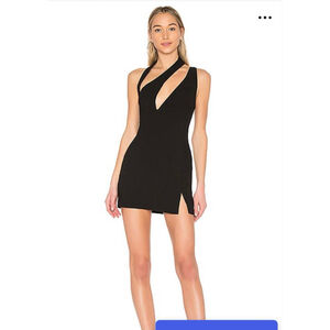 Women's AQ/AQ x Revolve Black One Shoulder Mini Dress Size 8